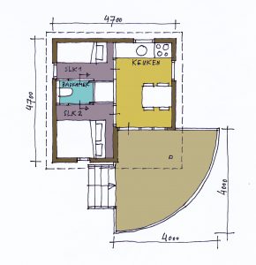 Plattegrond Regge Cottage